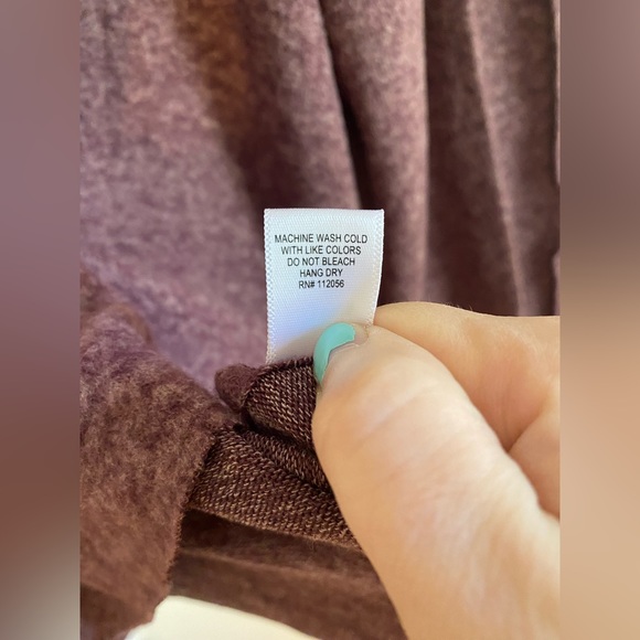 Zeana Cropped Turtleneck Sweater Purple XL - Picture 5 of 6